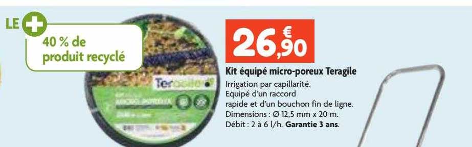 kit équipé micro-poreux teragile