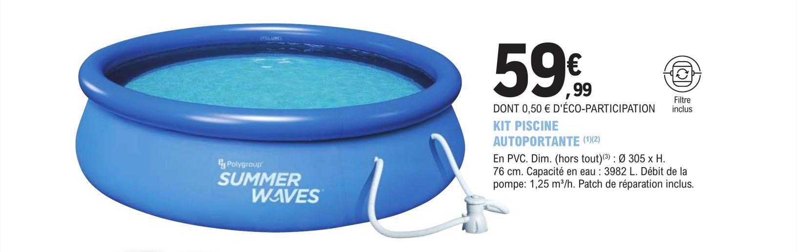 kit piscine autoportante summer waves