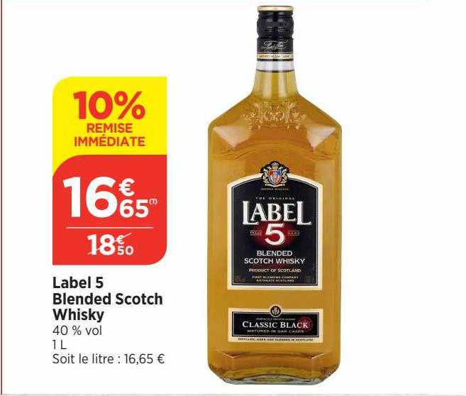 Label 5 Blended Scotch Whisky