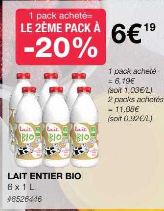 Lait Entier Bio