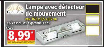 lampe avec détecteur de mouvement i-glow
