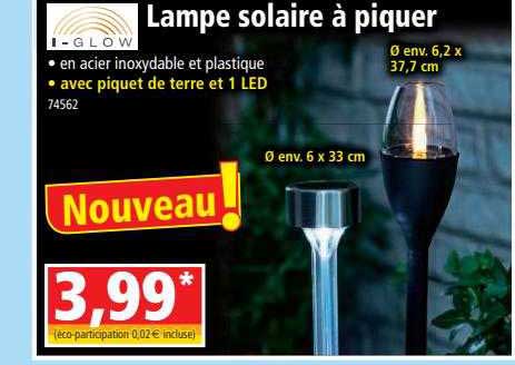 lampe solaire à piquet i-glow