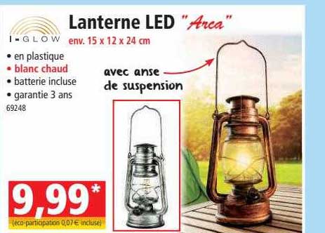 lanterne led "arca" i-glow