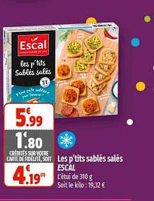 les p'tits sablés salés escal