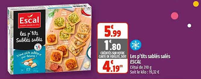 les p'tits sablés salés escal