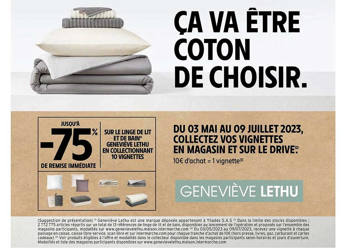 linge de lit et de bain genevière lethu