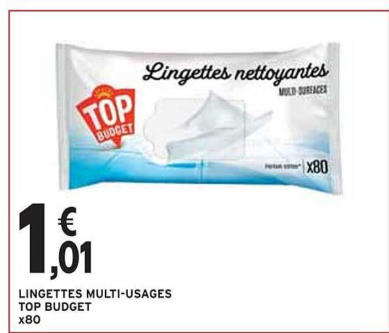 lingettes multi-usages top budget