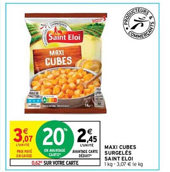 maxi cubes surgelés saint éloi