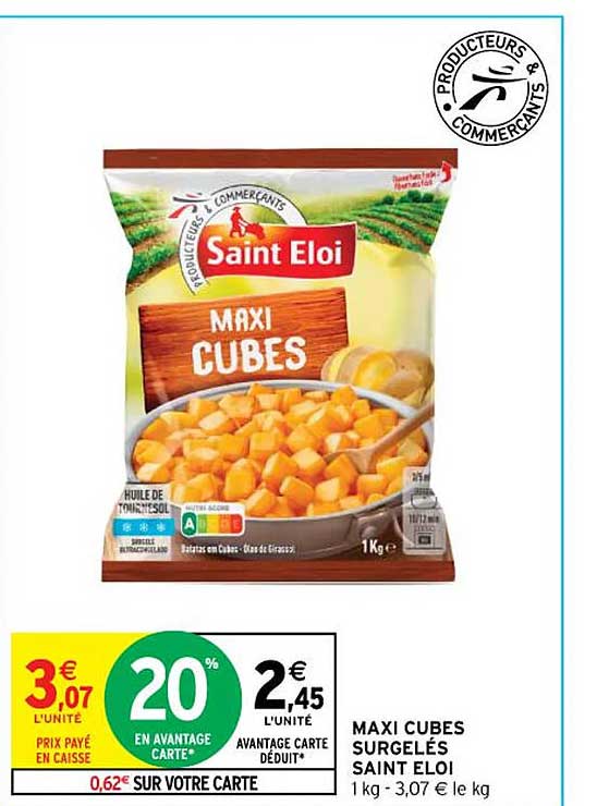 maxi cubes surgelés saint éloi