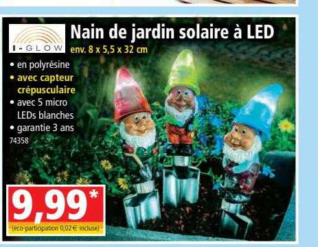 Nain De Jardin Solaire à Led I-glow