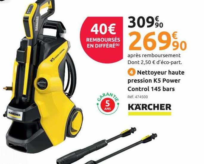 nettoyeur haute pression k5 power control 145 bars kärcher