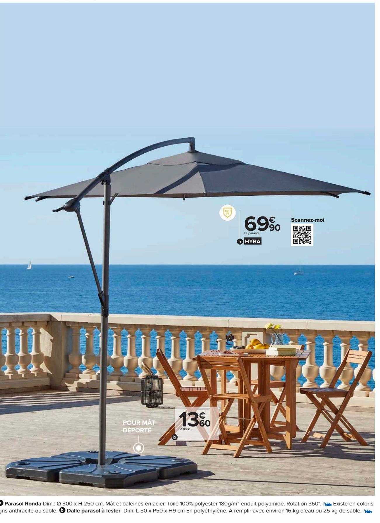 parasol ronda, dalle parasol à lester