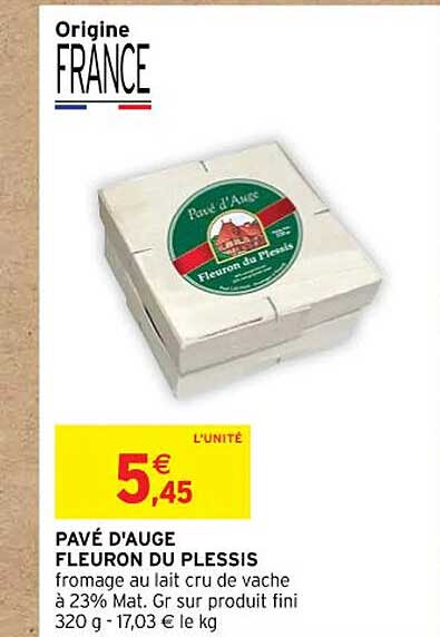 pavé d'auge fleuron du plessis