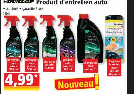 produit d'entretien auto dunlop