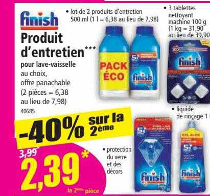 produit d'entretien finish