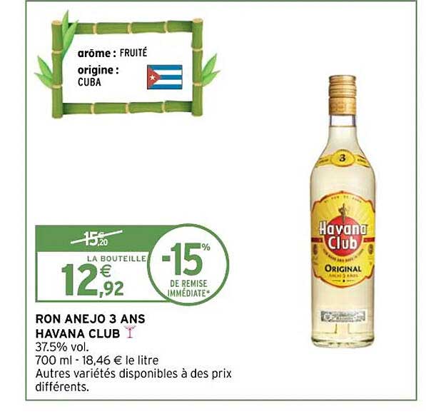 ron anejo 3 ans havana club