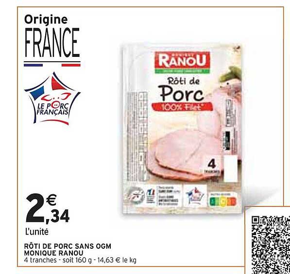 rôti de porc sans ogm monique ranou