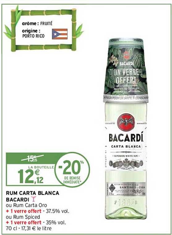 rum carta blanca bacardi