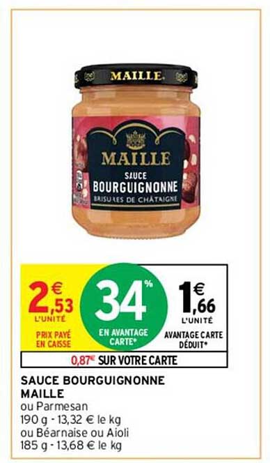 sauce bourguignonne maille