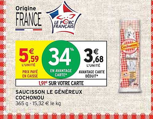 Saucisson Le Généreux Cochonou
