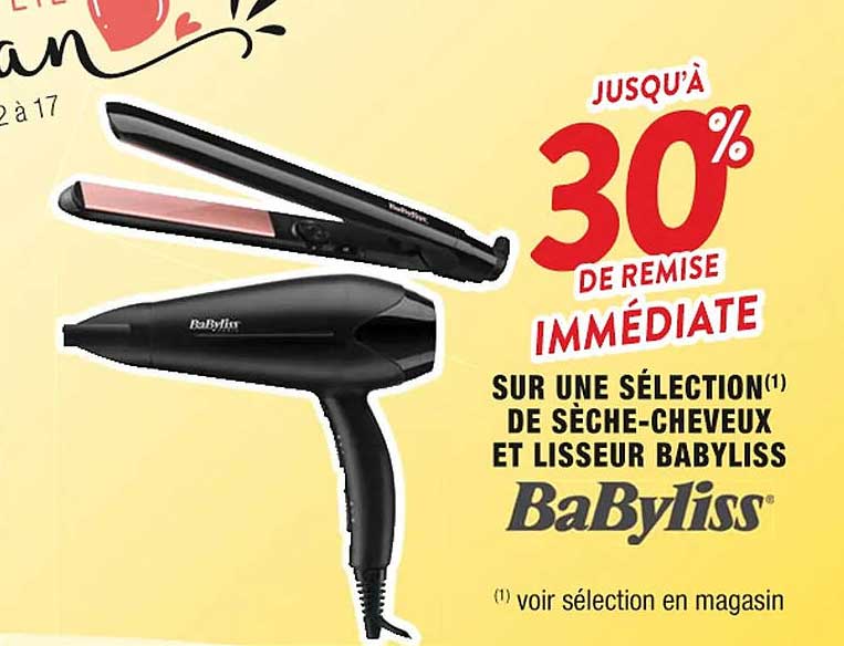 sèche-cheveux et lisseur babyliss