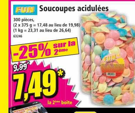 soucoupes acidulées fun