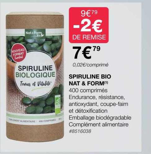Spiruline Bio Nat & Form