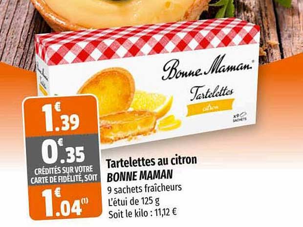 tartelettes au citron bonne maman