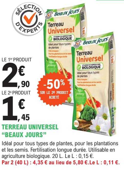terreau universel "beux jours"