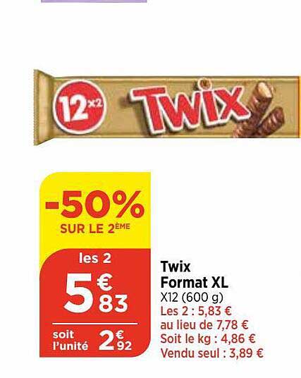 twix format xl
