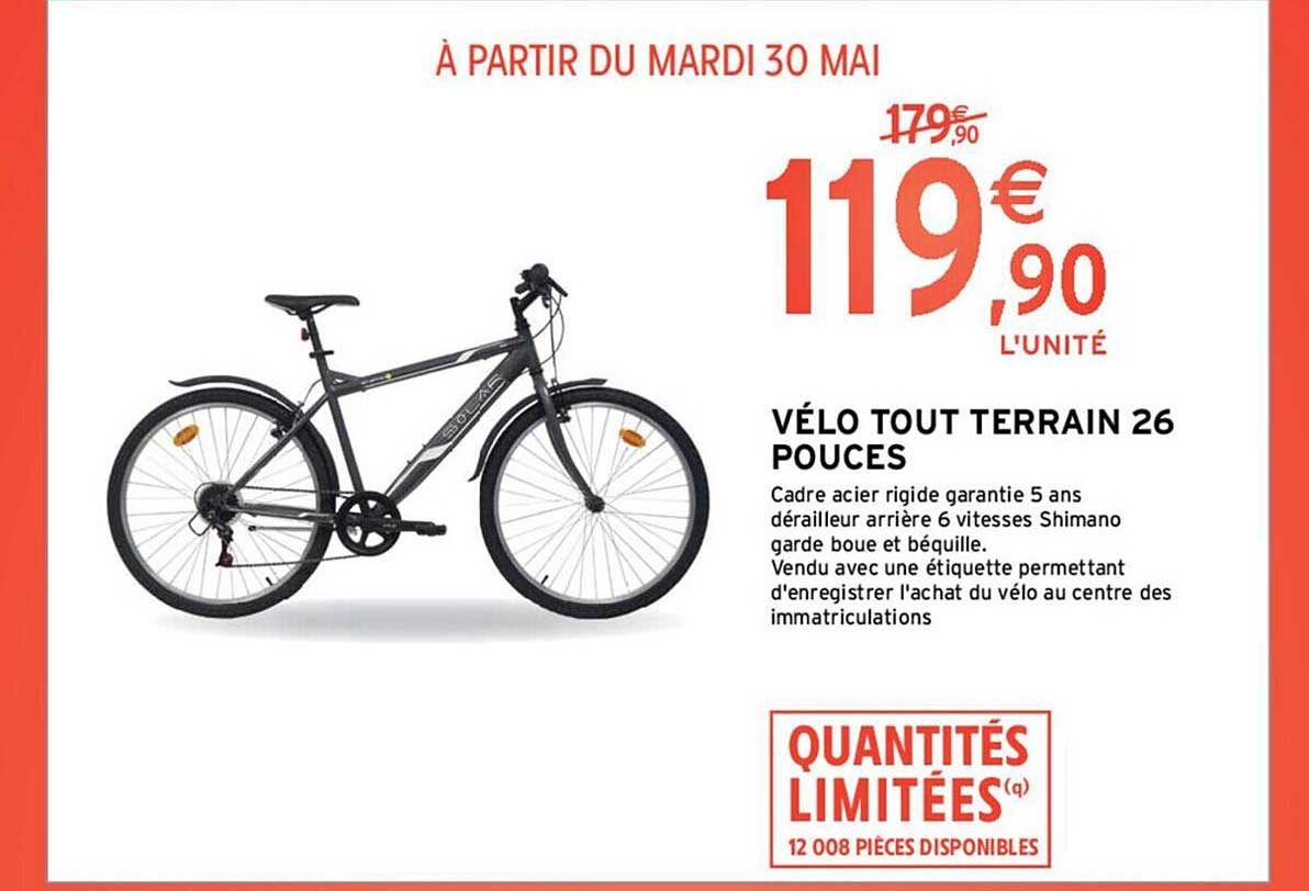 vélo tout terrain 26 pouces