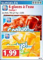 6 glaces à l'eau coolyo