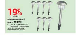 8 lampes solaires à piquer arkose