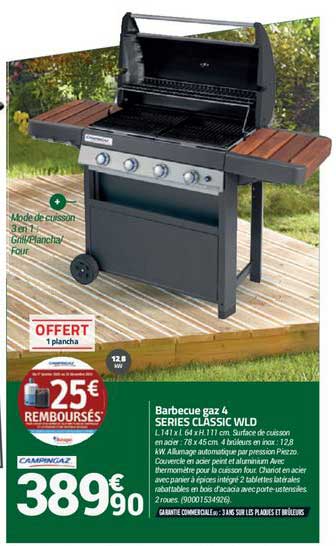 barbecue gaz 4 series classic wld