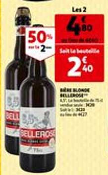 Bière Blonde Bellerose