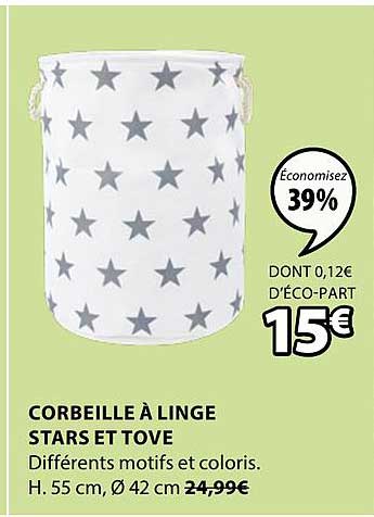 corbeille à linge stars et tove