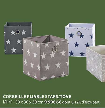 corbeille pliable stars tove