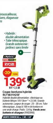coupe bordures hybride rlt1831h25f