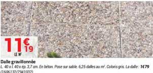 dalle gravillonnée