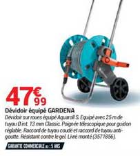 Dévidoir équipé Gardena