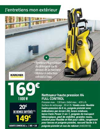 nettoyeur haute pression k4 full control
