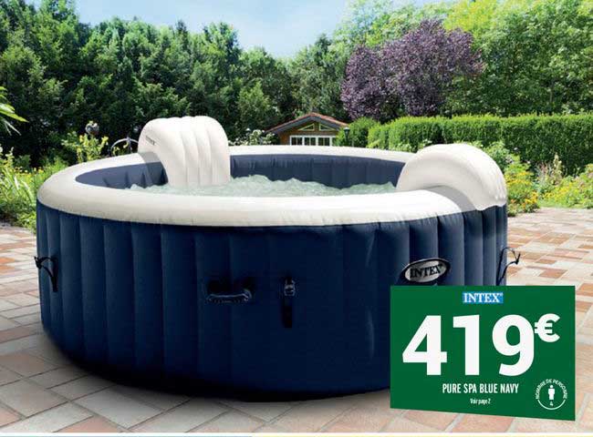 pure spa blue navy intex