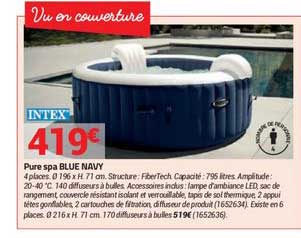 pure spa blue navy intex