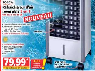 rafraîchisseur d'air réversible