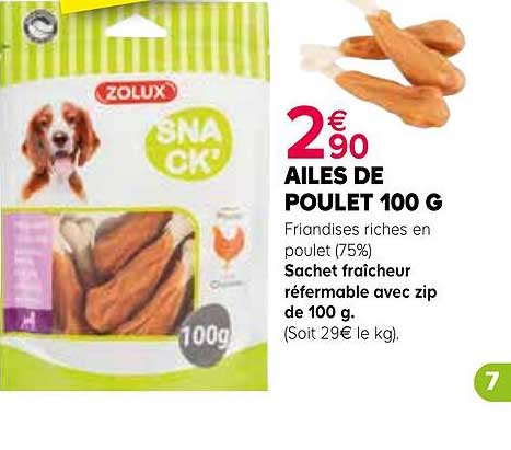 Ailes De Poulet 100 G Zolux