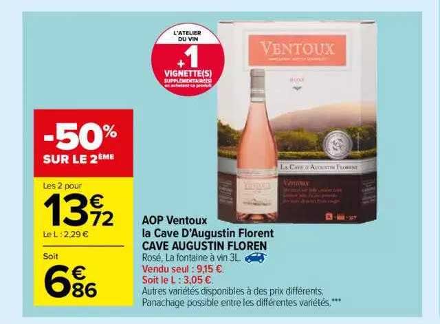 Aop Ventoux La Cave D'augustin Floret Cave Augustin Floren