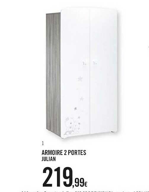 armoire 2 portes julian
