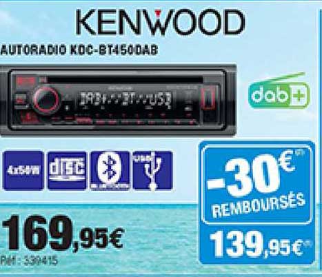 Autoradio Kdc-bt4500ab Kenwood
