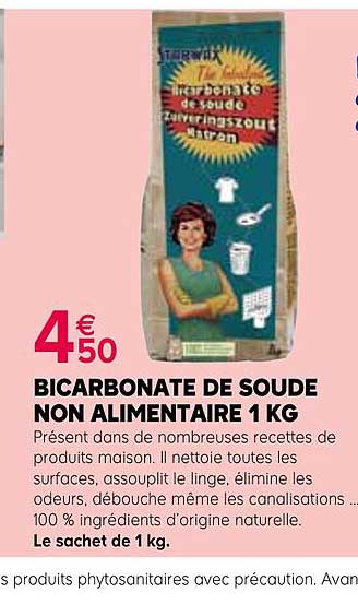 bicarbonate de soude non alimentaire 1 kg