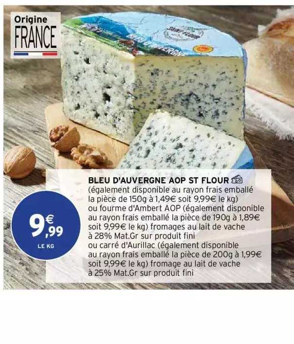 Bleu D'auvergne Aop St Flour